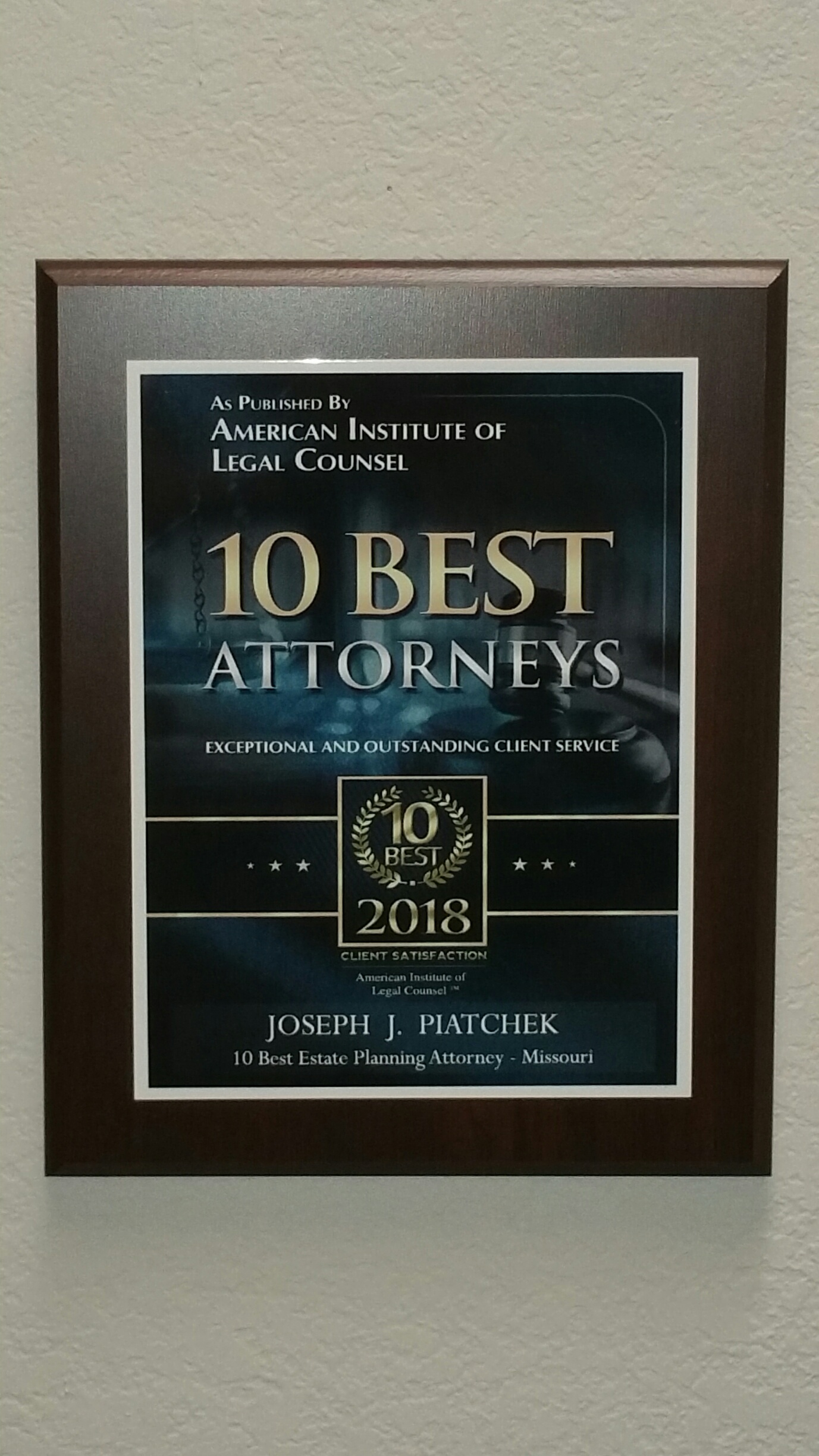 10 best estate planning attorneys award